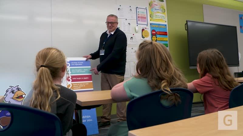 Geisinger Zing 543210 program is introduced at Warrior Run Elementary School in Turbotville, PA