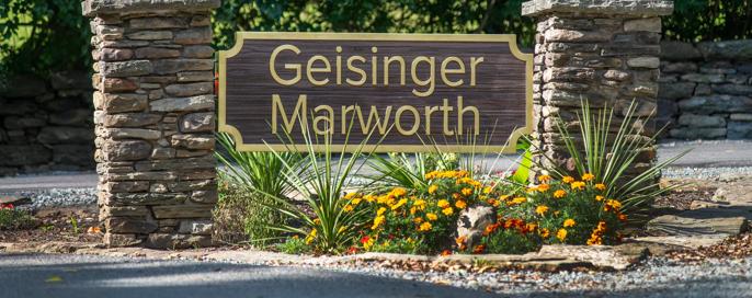 Photos of Marworth sign entering complex