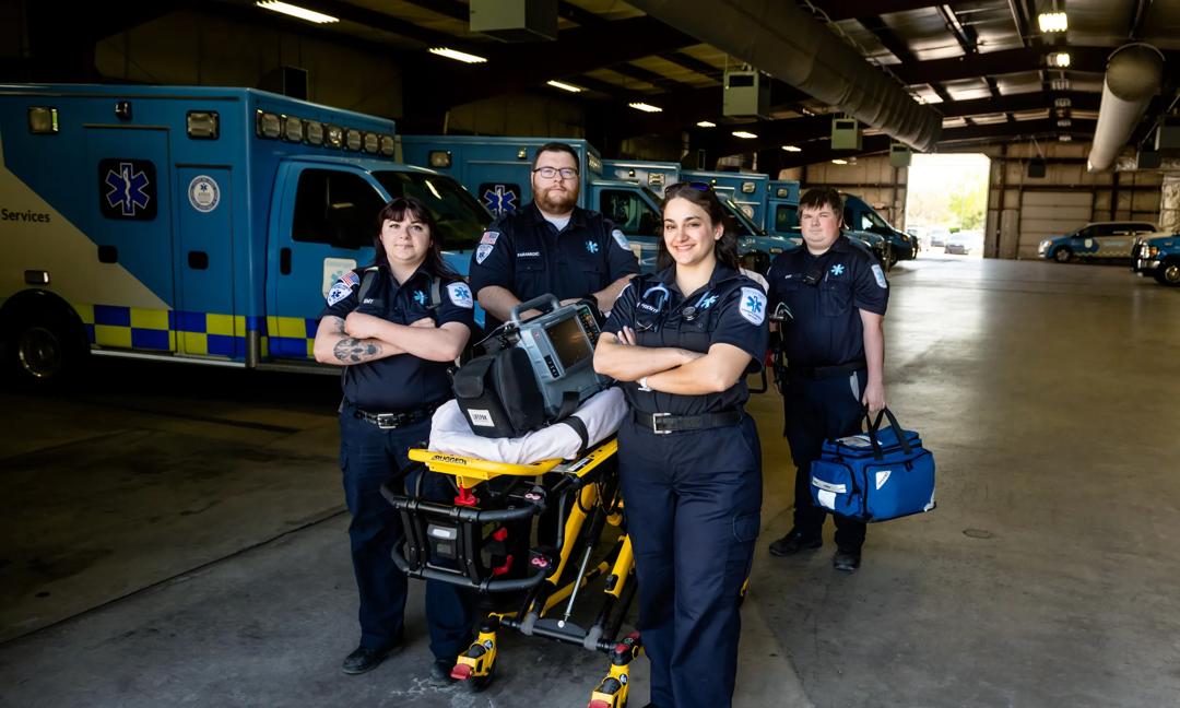 EMS team posing 2