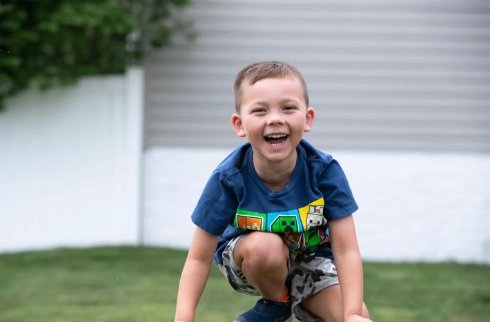 Photos of Children's Miracle Kid  Gunnar Woodring at his residence.