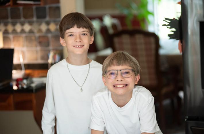 Photos of Miracle Kids Tristan & Eden Olexa at their residents