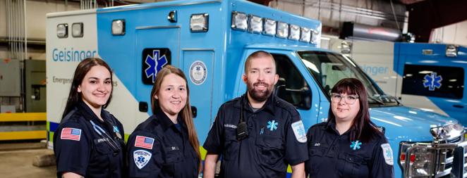 EMS Team posing  3