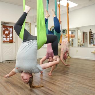 Yoga swing class